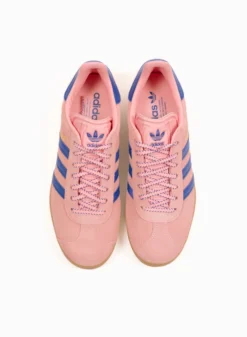 Adidas Originals Gazelle – Semi Pink Spark / Lucid Blue / Pure Sulfur -Grail Shop image 1034