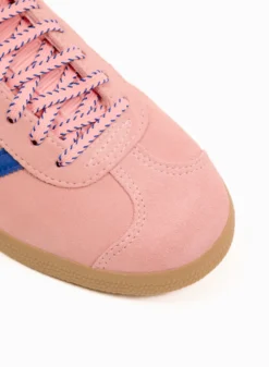 Adidas Originals Gazelle – Semi Pink Spark / Lucid Blue / Pure Sulfur -Grail Shop image 1036