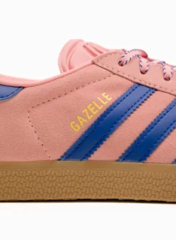 Adidas Originals Gazelle – Semi Pink Spark / Lucid Blue / Pure Sulfur -Grail Shop image 1037