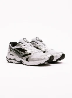 Mizuno Wave Rider 10 White Silver Black -Grail Shop image 1184
