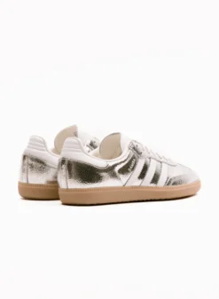 Adidas Originals Samba OG Silver Metallic / Cloud White / Core White -Grail Shop image 1380