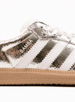 Adidas Originals Samba OG Silver Metallic / Cloud White / Core White -Grail Shop image 1385