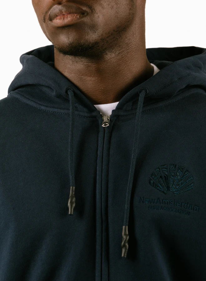 Logo Hoodie Zip-Up Navy / Night 5 Logo Hoodie Zip-Up Navy / Night - Image 5