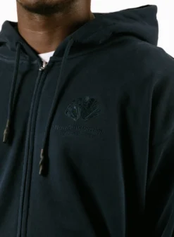 Logo Hoodie Zip-Up Navy / Night 13 Logo Hoodie Zip-Up Navy / Night -Grail Shop image 1392