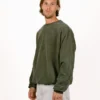 Inflatable Crewneck Olive