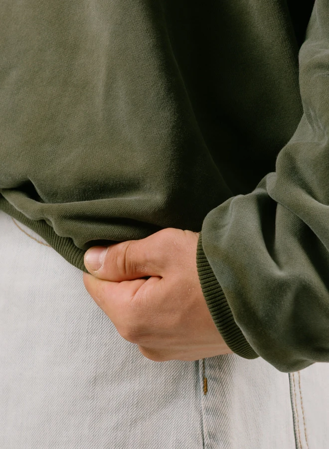 Inflatable Crewneck Olive 5 Inflatable Crewneck Olive - Image 5