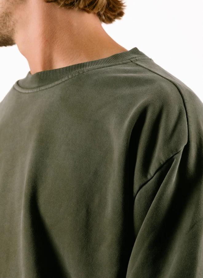 Inflatable Crewneck Olive 6 Inflatable Crewneck Olive - Image 6