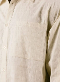 Textured Boxy Shirt Off-White -Grail Shop image 1509