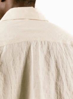 Textured Boxy Shirt Off-White -Grail Shop image 1511