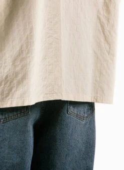 Textured Boxy Shirt Off-White -Grail Shop image 1512