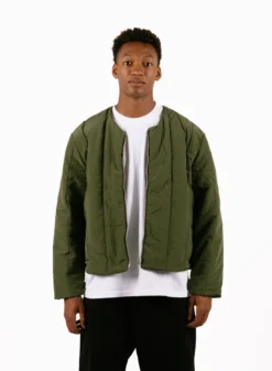 Inclined Pocket Jacket Green -Grail Shop image 1521