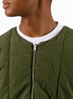 Inclined Pocket Jacket Green -Grail Shop image 1524
