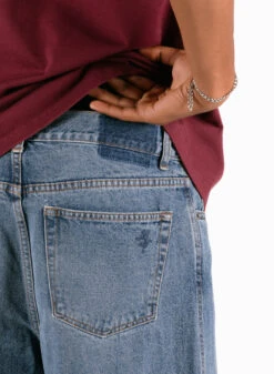 Relaxed Denim Pant Washed Indigo -Grail Shop image 1542