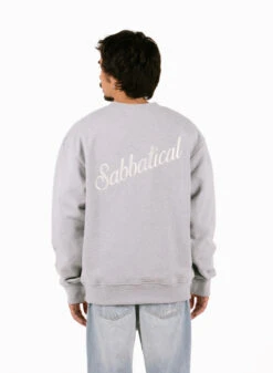 Script Logo Crewneck Heather Grey