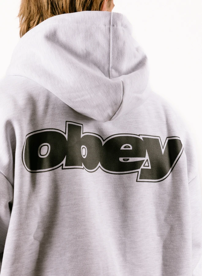 OBEY Gaze ZIP Hood Ash Grey 8 OBEY Gaze ZIP Hood Ash Grey - Image 8