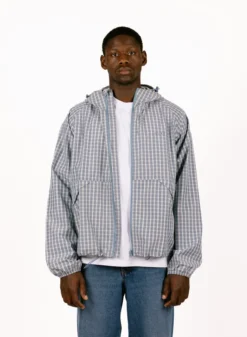 Checked Windbreaker Blue -Grail Shop image 1566