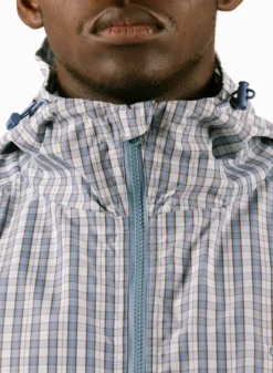 Checked Windbreaker Blue -Grail Shop image 1568