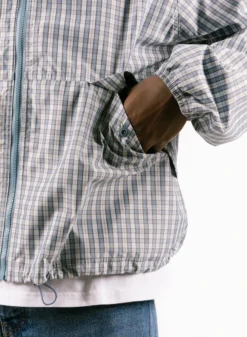 Checked Windbreaker Blue -Grail Shop image 1570