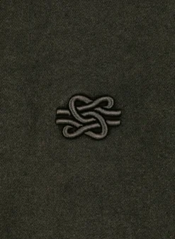 Filling Pieces Sweatshirt Boxy Embroidered Vintage Black -Grail Shop image 1592