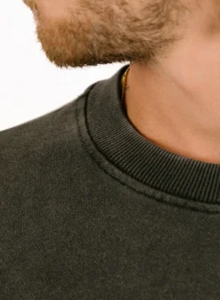 Filling Pieces Sweatshirt Boxy Embroidered Vintage Black -Grail Shop image 1593