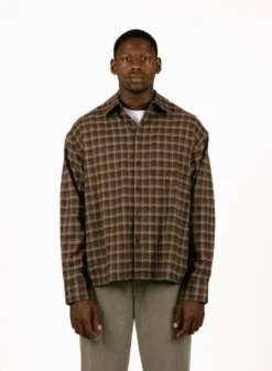 Plaid Boxy Shirt Hot Fudge