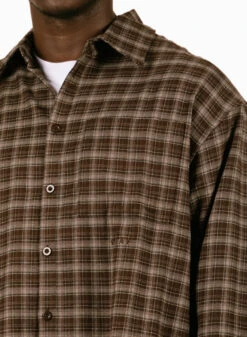Plaid Boxy Shirt Hot Fudge -Grail Shop image 1620