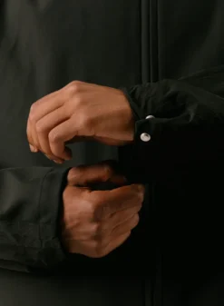 Nylon Track Jacket Black -Grail Shop image 1640