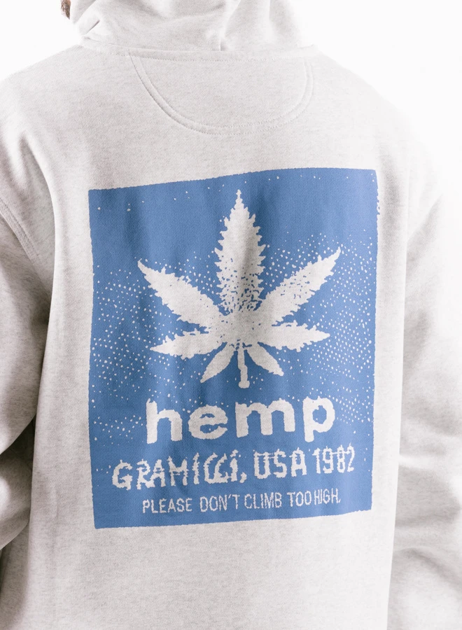Gramicci Hemp Zip Hooded Sweatshirt Heather Ash 8 Gramicci Hemp Zip Hooded Sweatshirt Heather Ash - Image 8