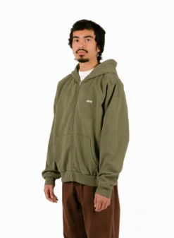 OBEY Lowercase Pigment Zip Hood Pigment Deep Lichen Green 10 OBEY Lowercase Pigment Zip Hood Pigment Deep Lichen Green -Grail Shop image 1716