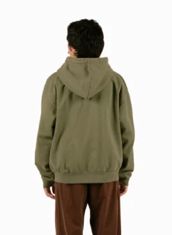 OBEY Lowercase Pigment Zip Hood Pigment Deep Lichen Green 11 OBEY Lowercase Pigment Zip Hood Pigment Deep Lichen Green -Grail Shop image 1717