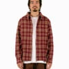 Salvatore Flannel Shirt Cabernet