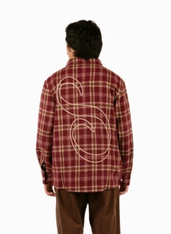 Salvatore Flannel Shirt Cabernet -Grail Shop image 1725