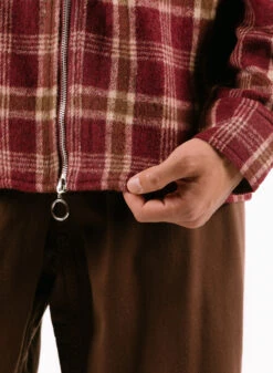 Salvatore Flannel Shirt Cabernet -Grail Shop image 1729