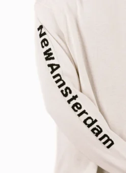 Knitted Logo Longsleeve Ecru / Black -Grail Shop image 1735