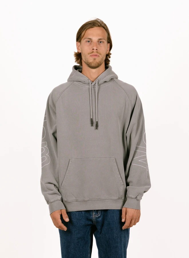 Logo Line Hoodie Snow Grey / White 2 Logo Line Hoodie Snow Grey / White - Image 2