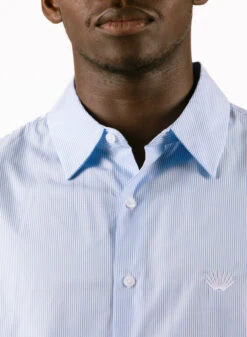 Beach Shirt Blue / White -Grail Shop image 1748