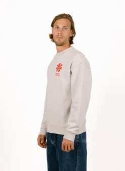 Adinkra Crewneck Light Grey Melange 7 Adinkra Crewneck Light Grey Melange -Grail Shop image 1754
