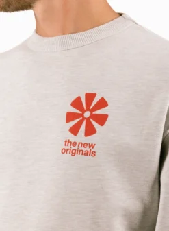 Adinkra Crewneck Light Grey Melange 8 Adinkra Crewneck Light Grey Melange -Grail Shop image 1755