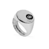 8 Ball Ring Plata