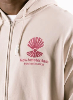 Logo Hoodie Zip-up Pebble / Magenta 12 Logo Hoodie Zip-up Pebble / Magenta -Grail Shop image 1811