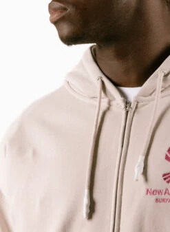 Logo Hoodie Zip-up Pebble / Magenta 13 Logo Hoodie Zip-up Pebble / Magenta -Grail Shop image 1812