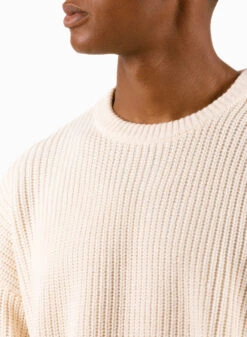 Name Crew Knit Ecru / Black -Grail Shop image 1818