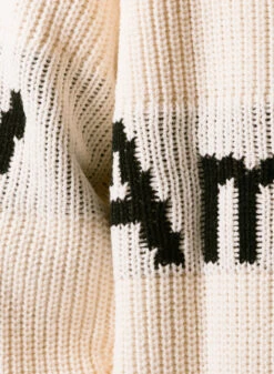 Name Crew Knit Ecru / Black -Grail Shop image 1821