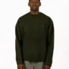 Signature Knitted Crewneck Olive Night