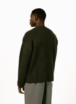 Signature Knitted Crewneck Olive Night 8 Signature Knitted Crewneck Olive Night -Grail Shop image 1824