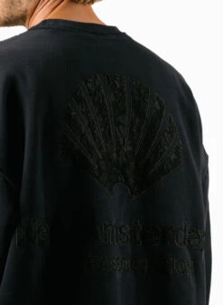 Lace Crewneck Night / Black -Grail Shop image 1846