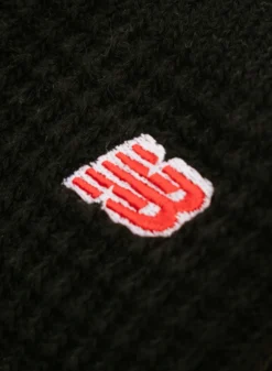 Waffle Knit Ankle Socks 2 Pack Black Beige -Grail Shop image 1870