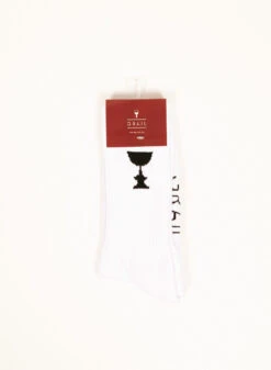 Cup Logo Sock White -Grail Shop image 1878