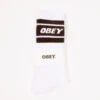 OBEY Cooper Il Socks White / Java Brown