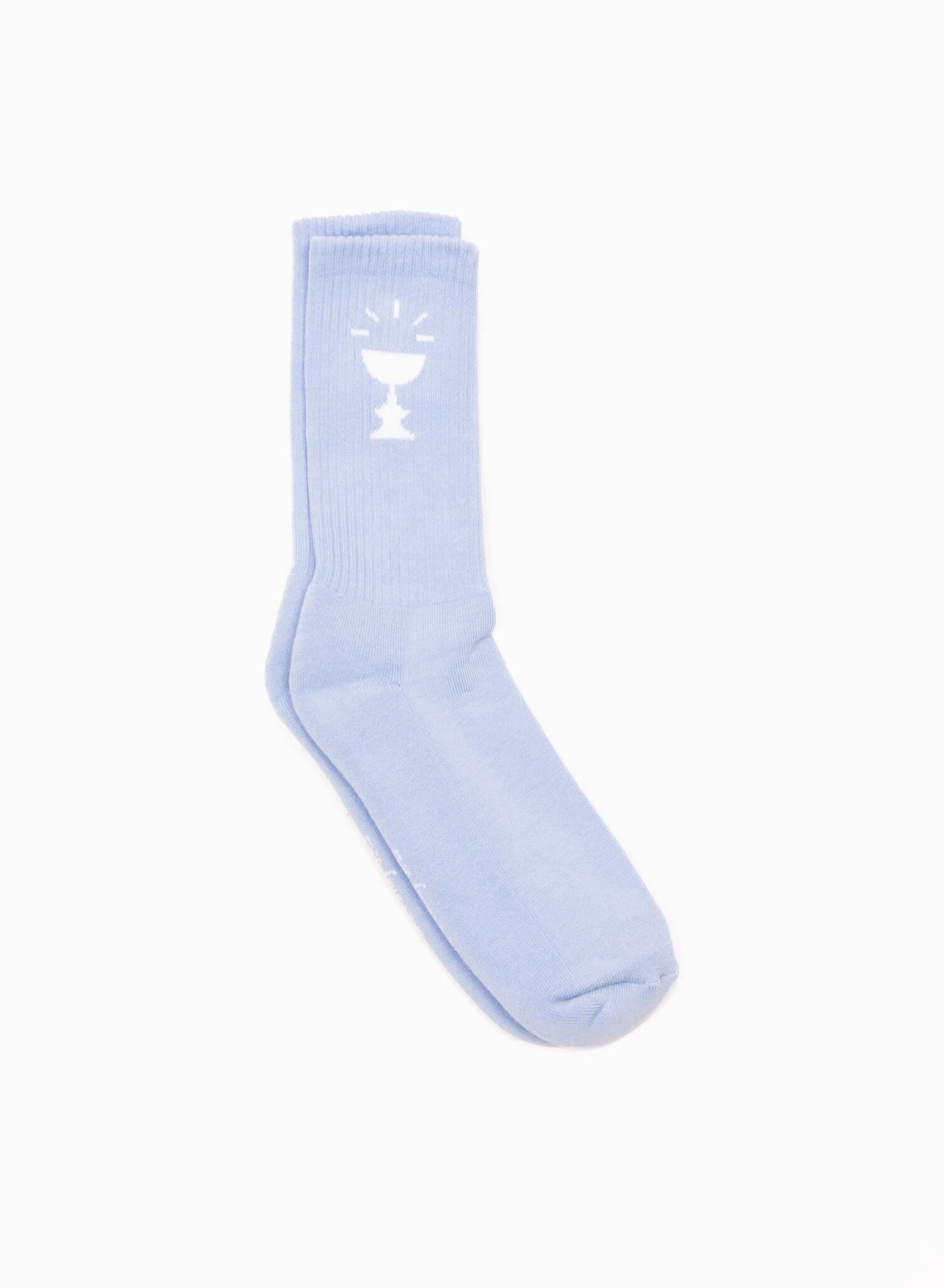 Cup Logo Sock Light Blue 1 Cup Logo Sock Light Blue